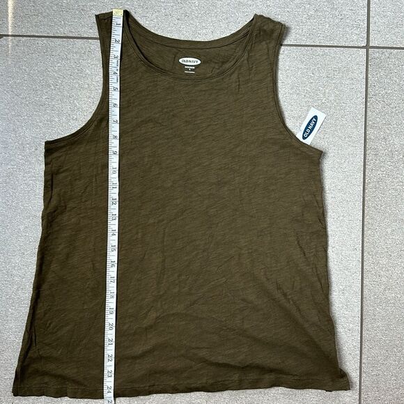 NWT Old Navy EveryWear Crewneck Relaxed Fit Tank Top in Army Green Small 4/6 - Picture 11 of 12